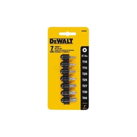 Dewalt DeWALT Security Torx Set, DW2067SCR, 7 Pieces DW2067SCR